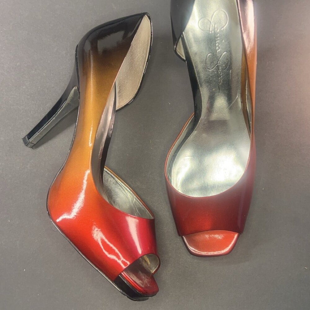 Jessica Simpson Gradient Peep Toe Heels